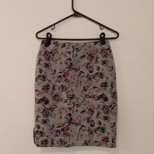 Halogen women's size small floral skirt